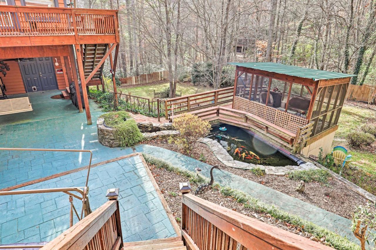 Asheville Mountain Getaway With Patio And Koi Pond! Esterno foto