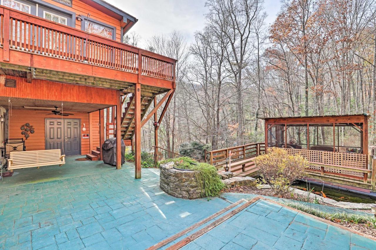 Asheville Mountain Getaway With Patio And Koi Pond! Esterno foto