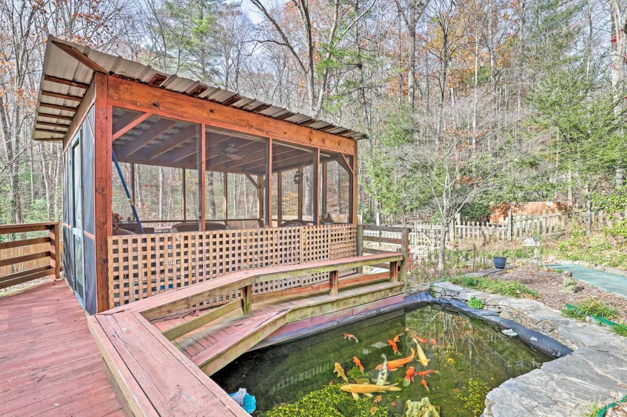 Asheville Mountain Getaway With Patio And Koi Pond! Esterno foto